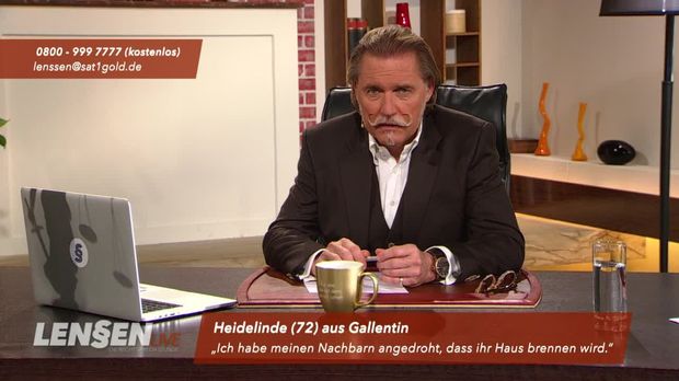 Lenßen live- Video - Heideline drohte ihrem Nachbarn - Sat ...
